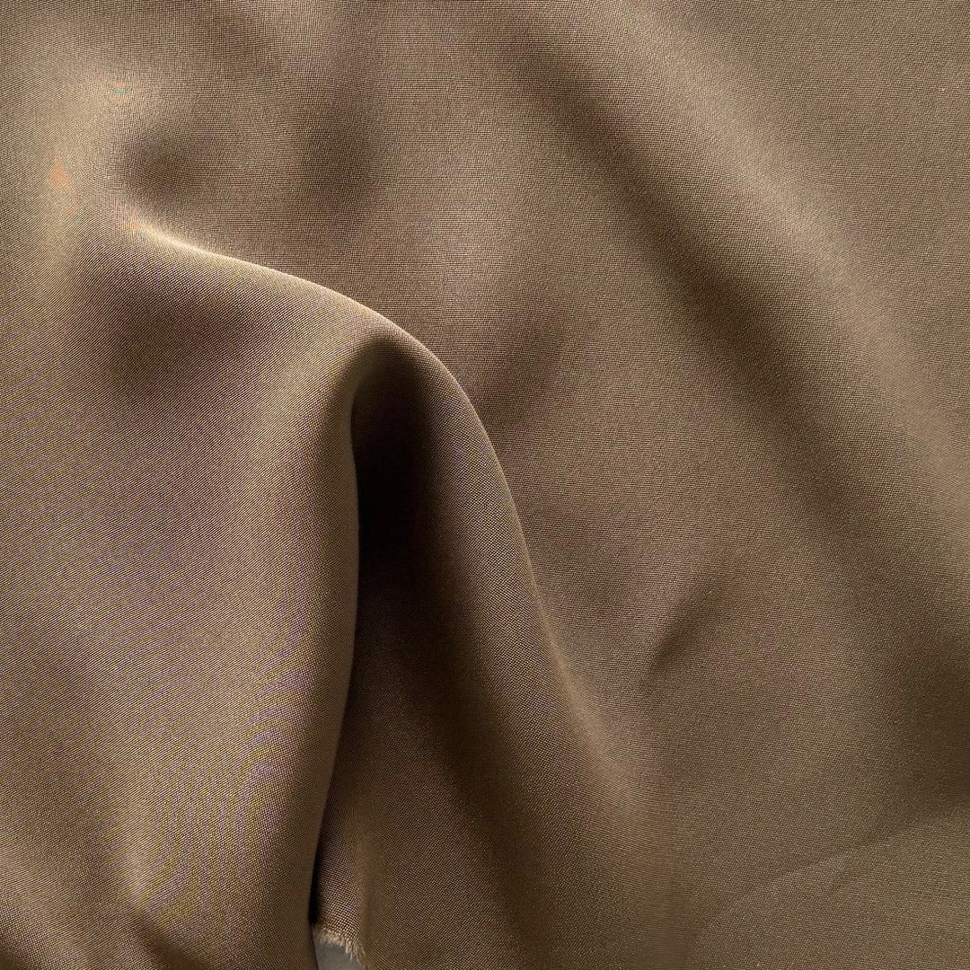 Warm Mushroom 4-Ply Matte Silk Crepe (Made in Korea)
