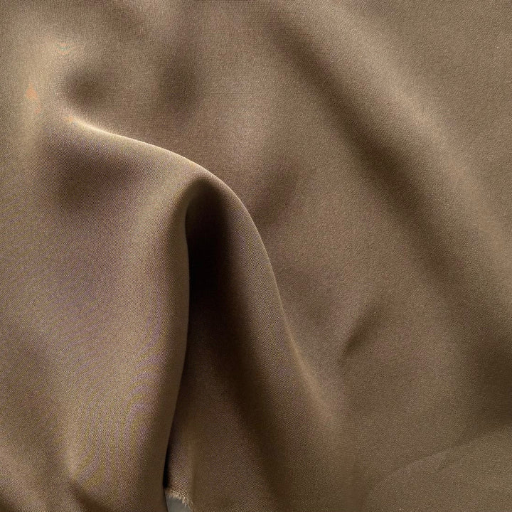 Warm Mushroom 4-Ply Matte Silk Crepe (Made in Korea)