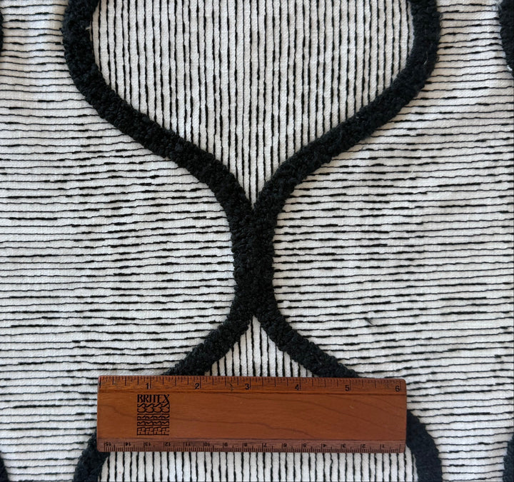Mid-Weight Geometric Hourglass Tufted Cotton Blend (Made in India)
