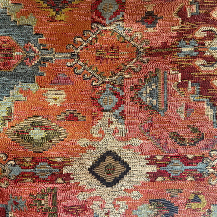 Mid-Weight Antique Adobe Kilim Rayon Blend Tapestry