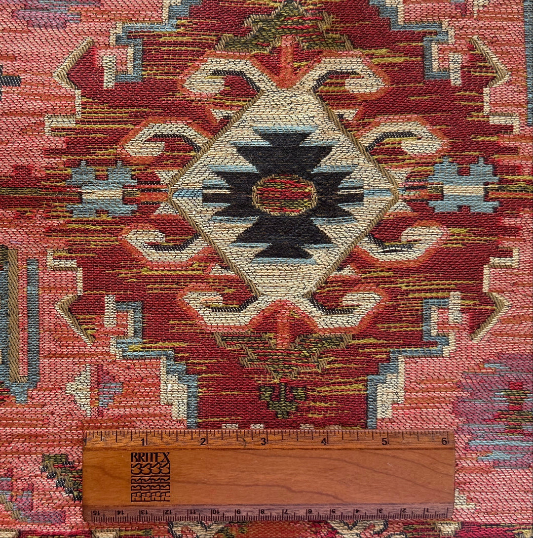 Mid-Weight Antique Adobe Kilim Rayon Blend Tapestry