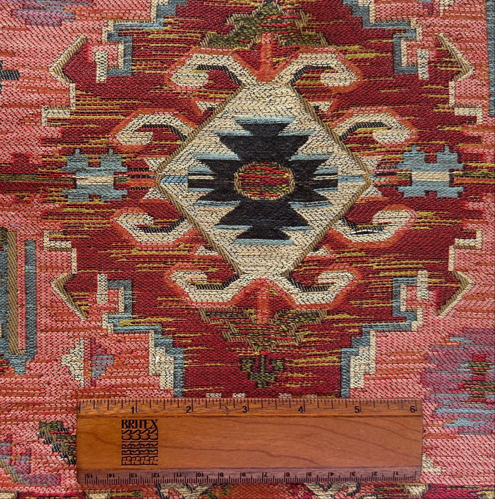 Mid-Weight Antique Adobe Kilim Rayon Blend Tapestry