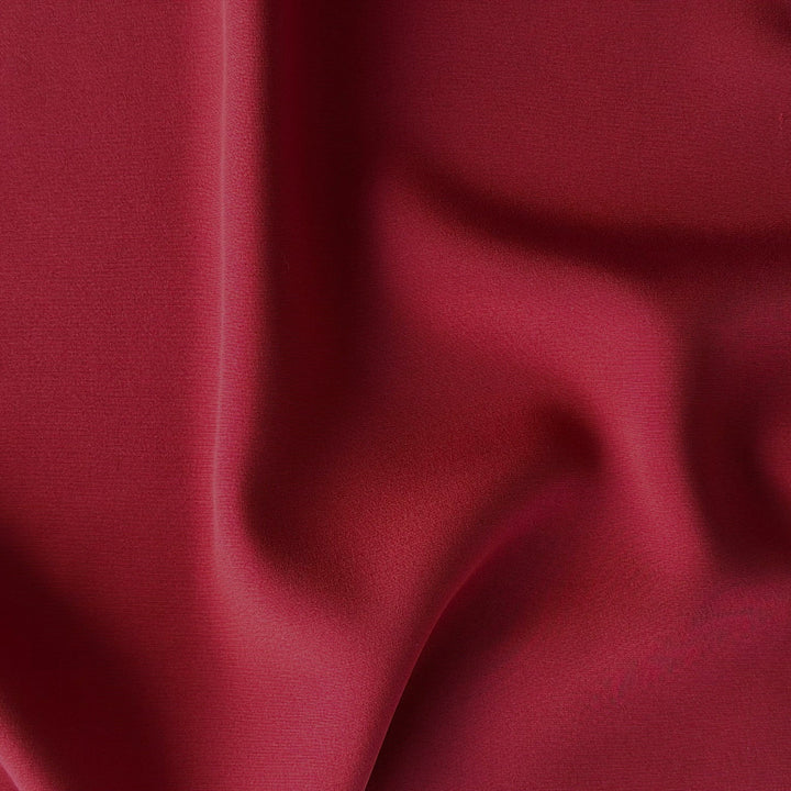 High-End Deep Rouge 3-Ply 30 mm Stretch Silk Crepe (Made in Korea)