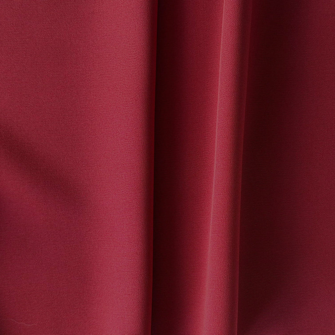 High-End Deep Rouge 3-Ply 30 mm Stretch Silk Crepe (Made in Korea)