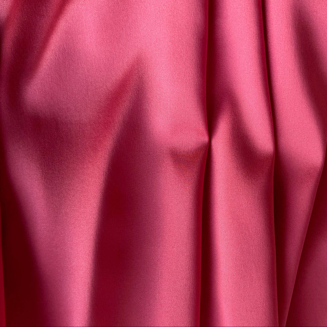 Gleaming Victorian Rose Stretch Silk Satin Charmeuse
