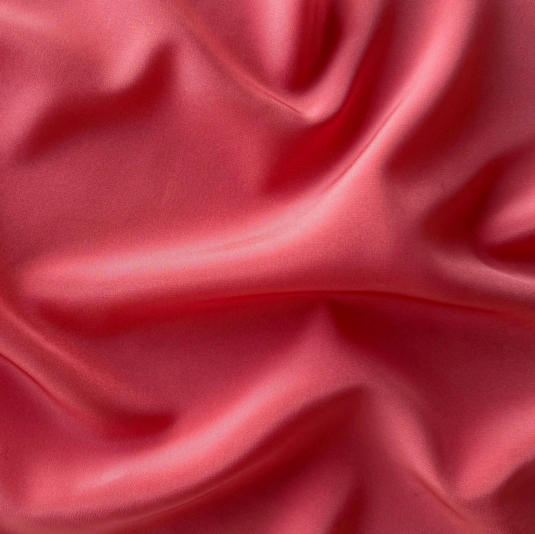 River Salmon Silk Crepe de Chine (Made in Korea)