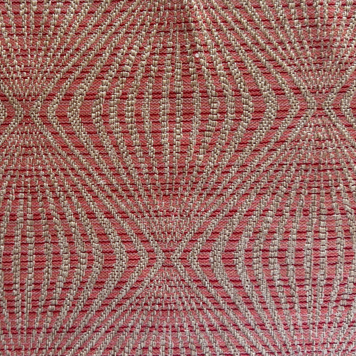 Mid-Weight Salmon Op Art Rayon Blend (Made in Turkey)