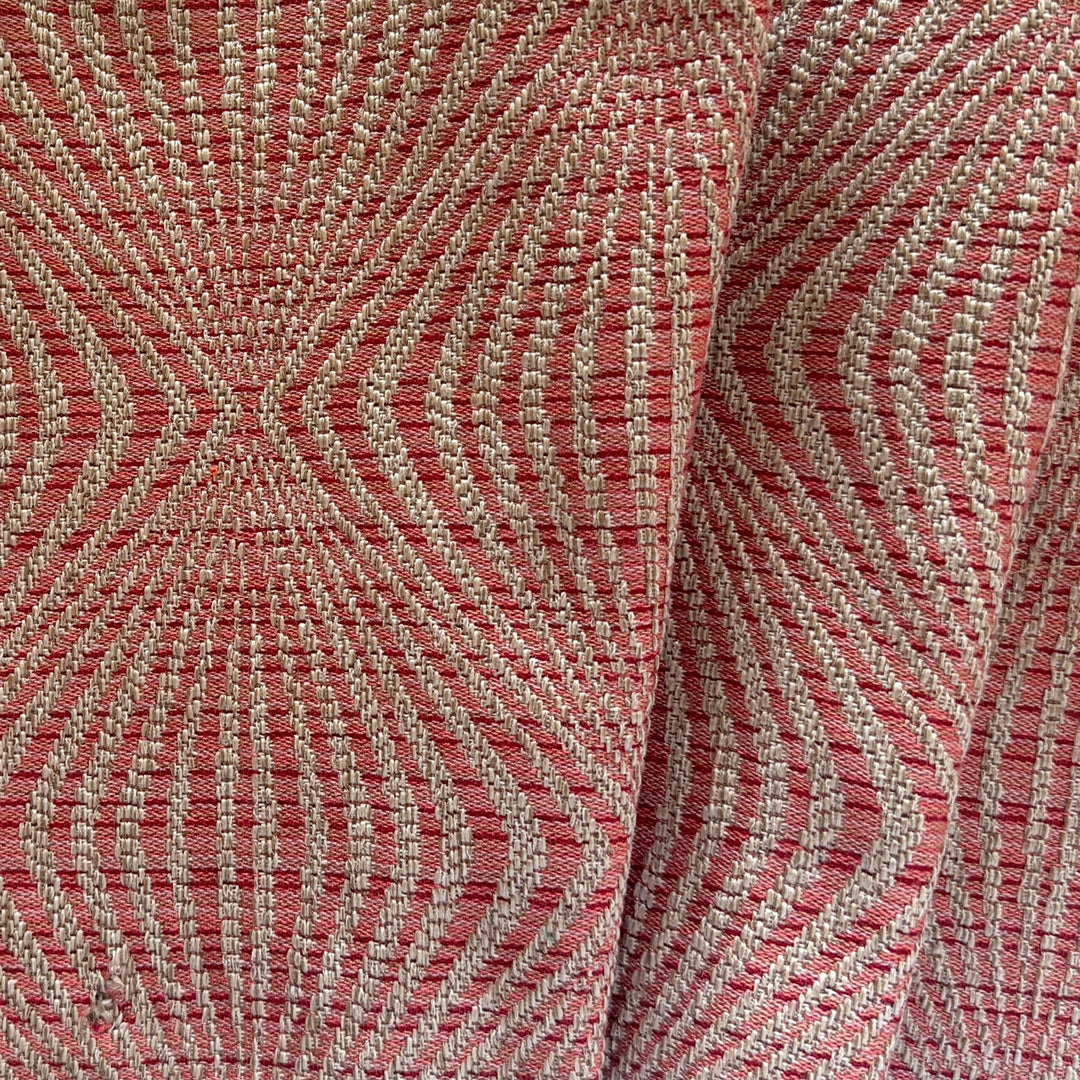 Mid-Weight Salmon Op Art Rayon Blend (Made in Turkey)