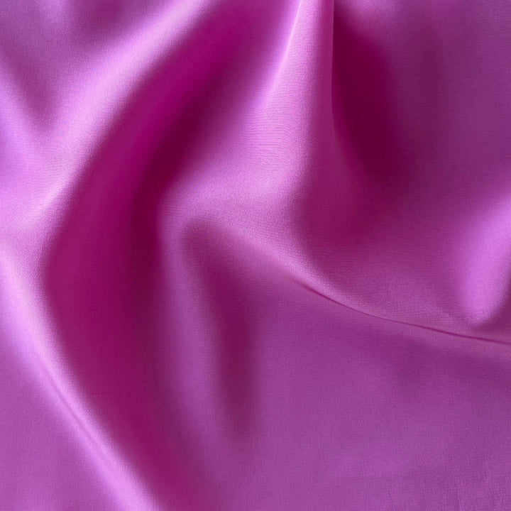 High-End Hyacinth Silk Crepe de Chine (Made in Switzerland)