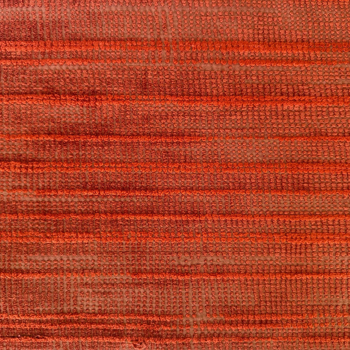 Mid-Weight Glowing Burnt Orange Rayon Blend Chenille (Made in Turkey)