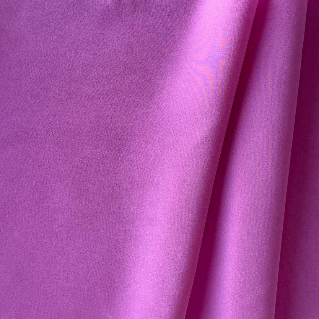 High-End Hyacinth Silk Crepe de Chine (Made in Switzerland)