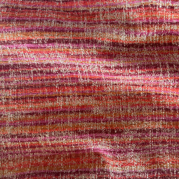 Mid-Weight Elegant Sunset Reflection Polyester Blend Tweed (Made in Turkey)