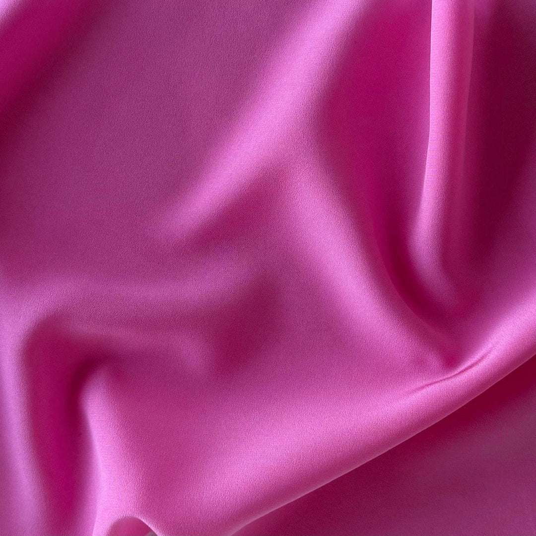 High-End Sophisticated Peony Silk Crepe de Chine (Made in France)