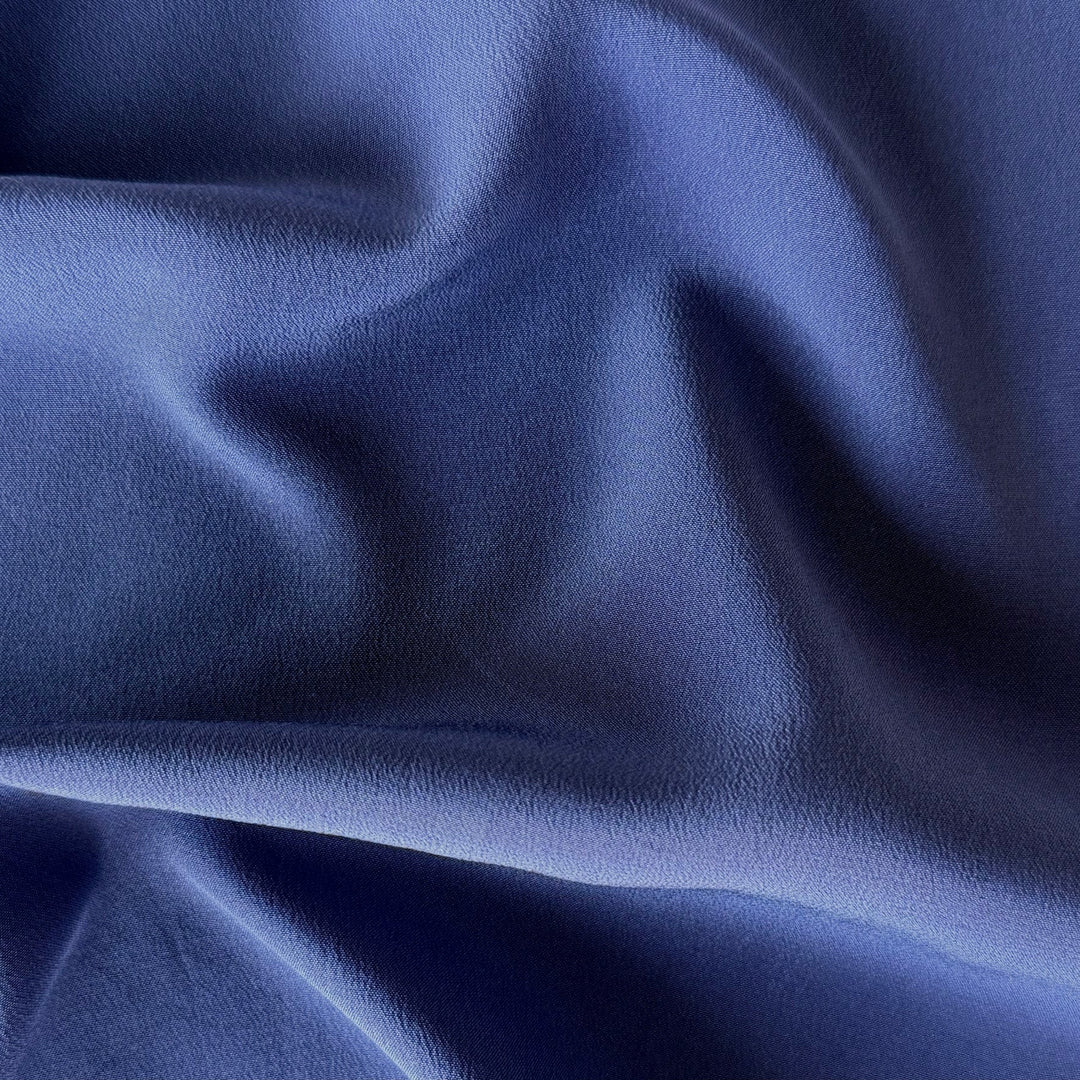 High-End Moody Evening Sky Silk Crepe de Chine (Made in Italy)