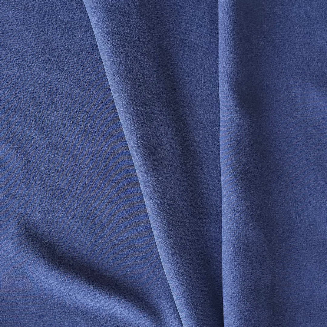 High-End Moody Evening Sky Silk Crepe de Chine (Made in Italy)