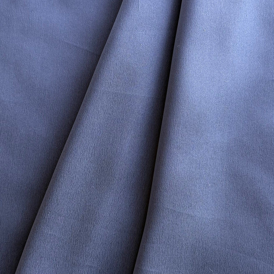 Lustrous Heathered Lilac Sueded Silk Satin Charmeuse