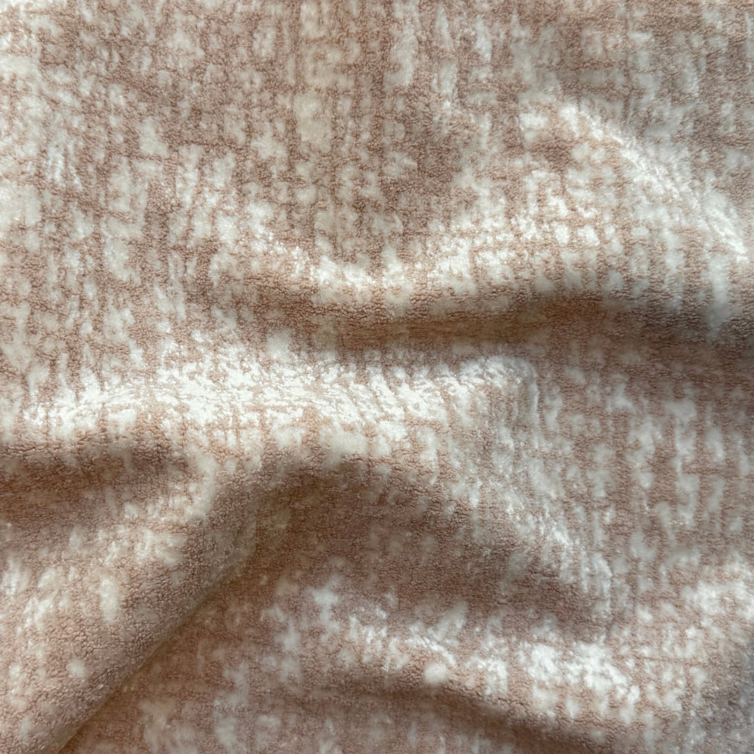 Vintage French Taupe Abstract Clouds Rayon Blend Chenille (Made in Turkey)
