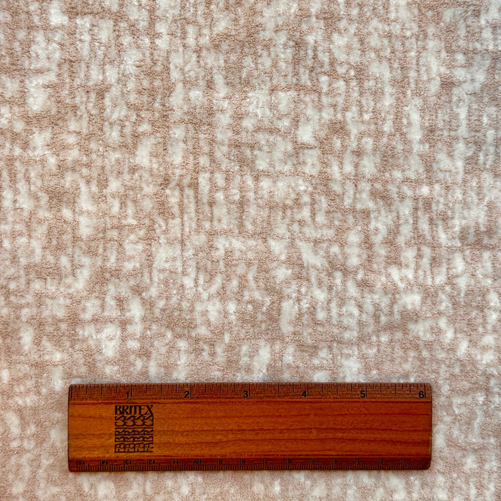 Vintage French Taupe Abstract Clouds Rayon Blend Chenille (Made in Turkey)