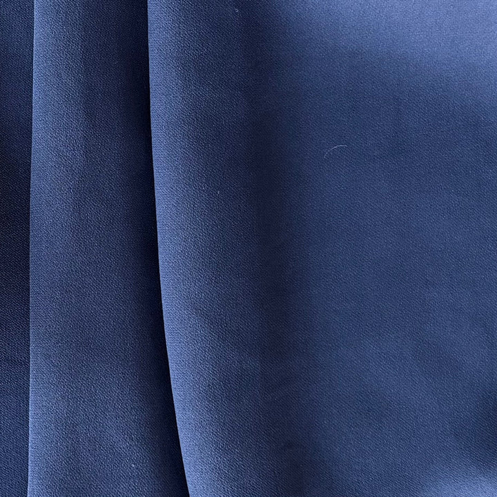 Semi-Sheer Cornflower Mist Silk Crepe Georgette (Made in Korea)