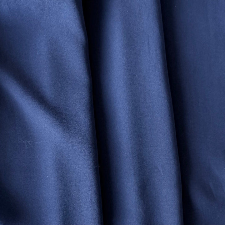 Airy Navy Iris Silk Crepe de Chine