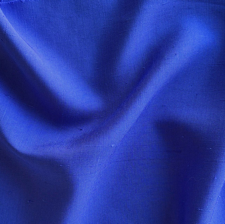 Mid-Weight Vivid Royal Iris Silk Suiting