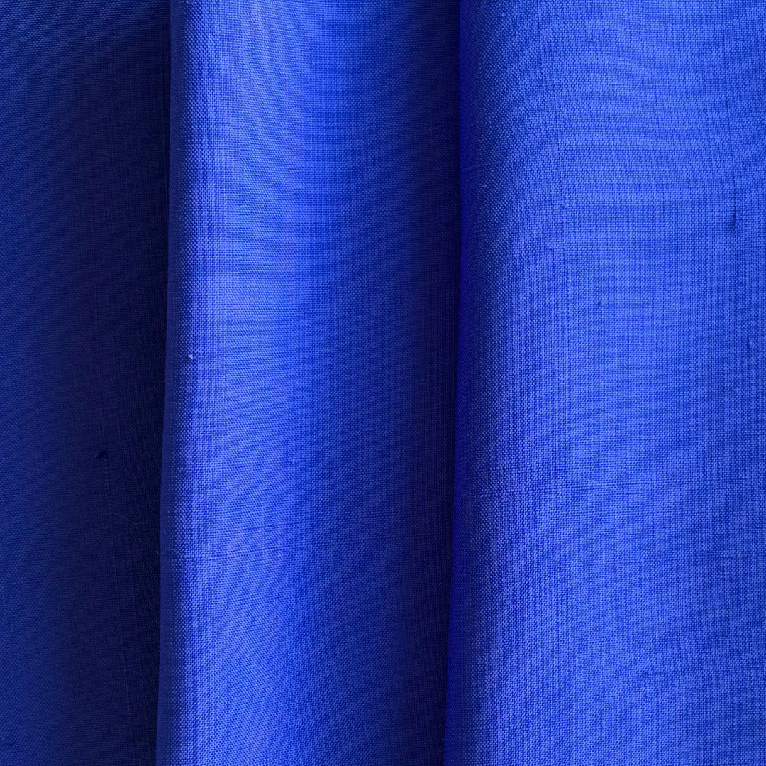 Mid-Weight Vivid Royal Iris Silk Suiting