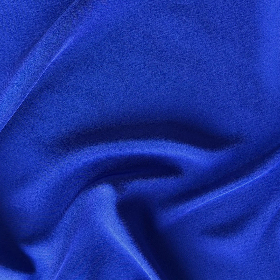 Royal Purple Silk Crepe de Chine (Made in Italy)