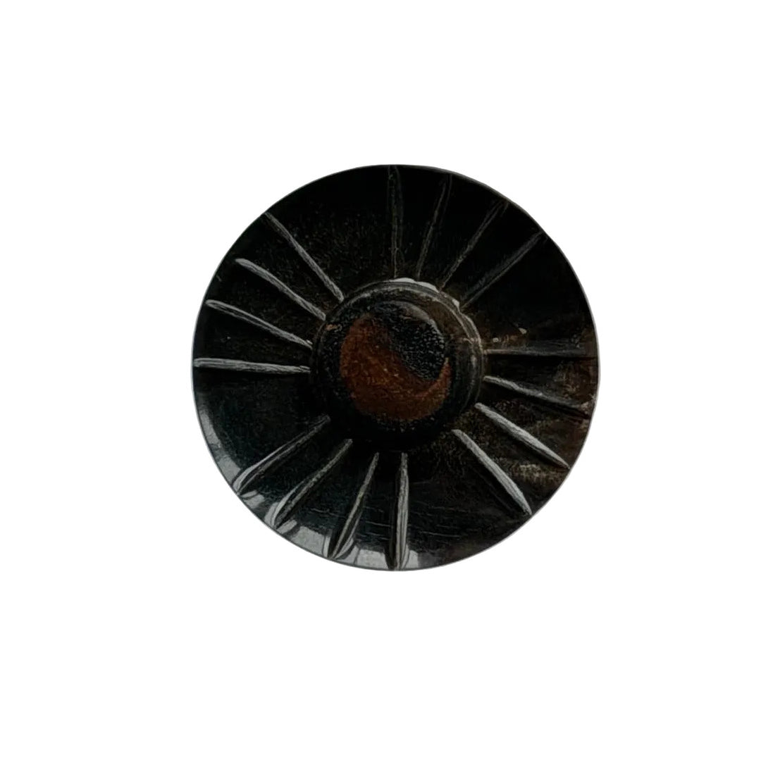 7/8" Bittersweet Rays Horn Button (Made in Spain)