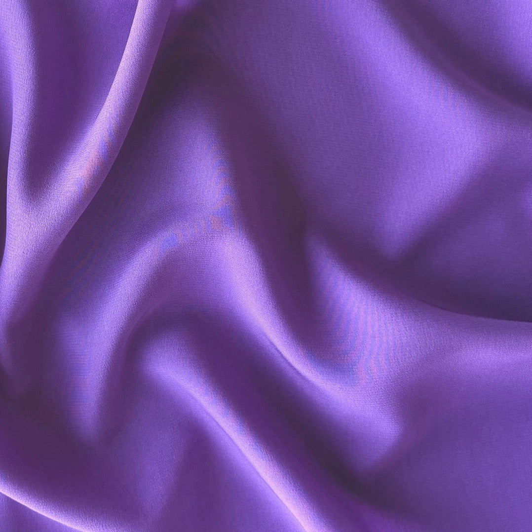 Fresh French Lavender Silk Crepe de Chine (Made in Italy)