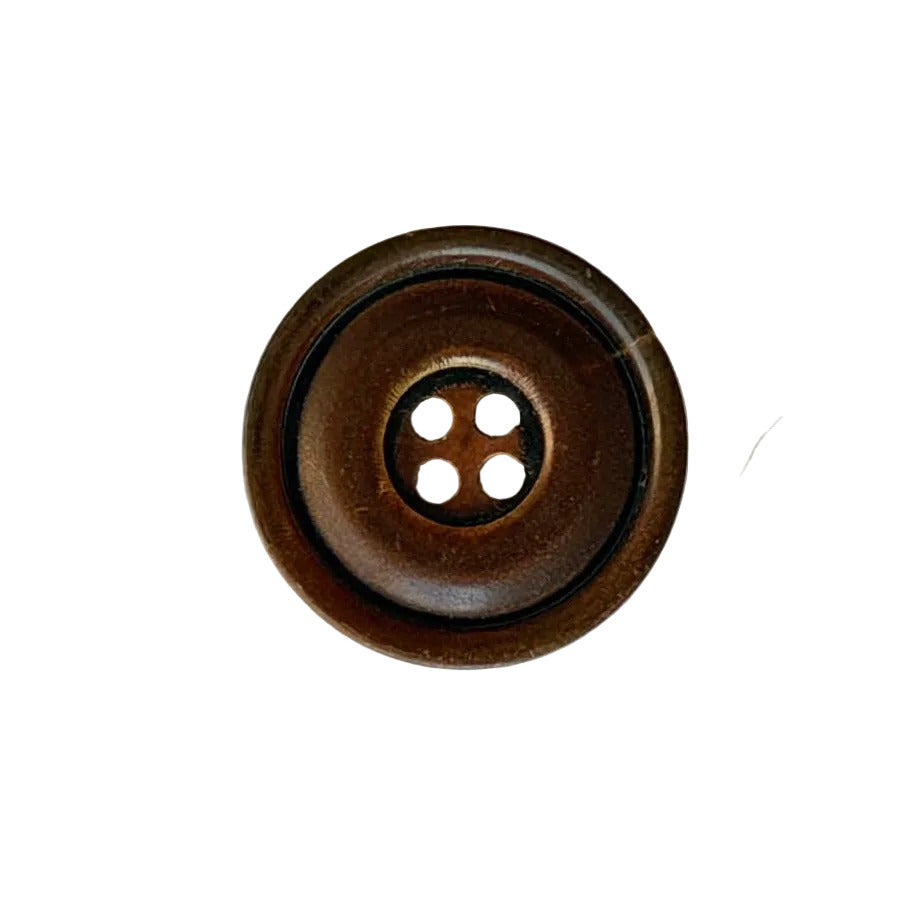 Coffee 3-Step 4-Hole Horn Button (Made in Spain)
