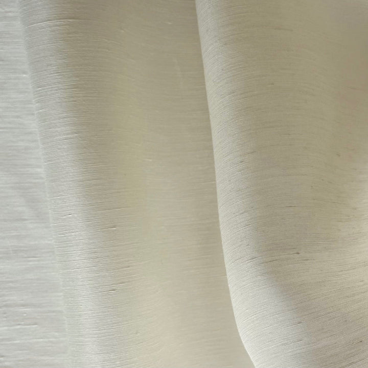 Semi-Sheer Natural Slubbed Silk & Linen Organza (Made in Italy)