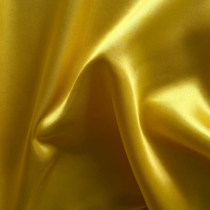 Mid-Weight Cadmium Yellow Polyester Satin Charmeuse