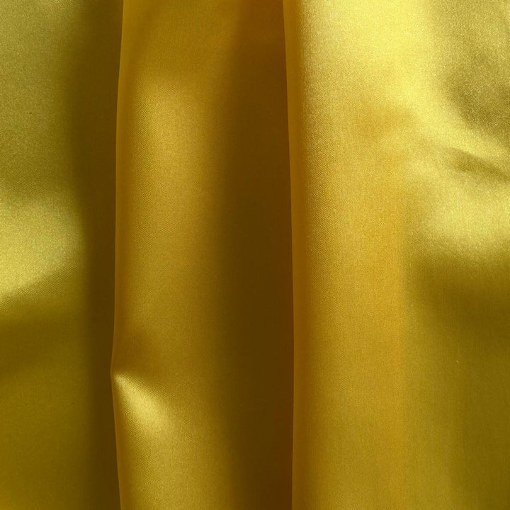 Mid-Weight Cadmium Yellow Polyester Satin Charmeuse