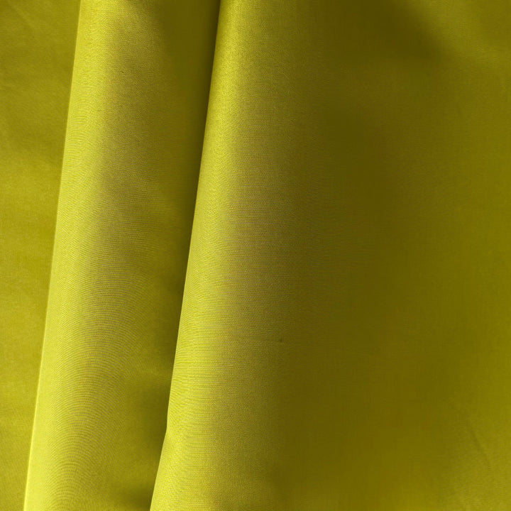 High-End Sophisticated Chartreuse Silk Faille (Made in Italy)