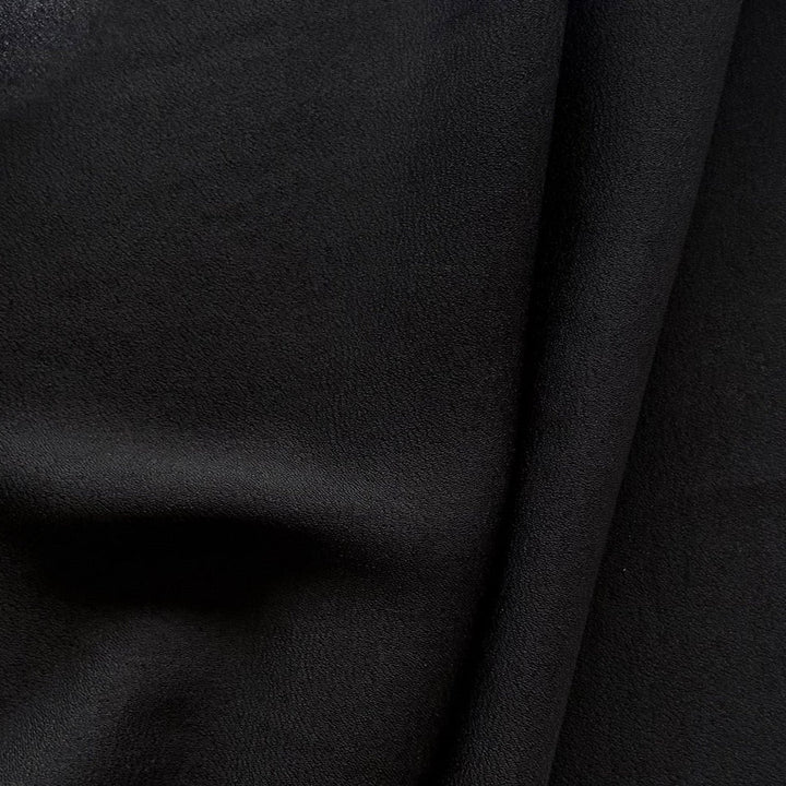 Couture Timeless Obsidian Black Silk Crepe (Made in Italy)
