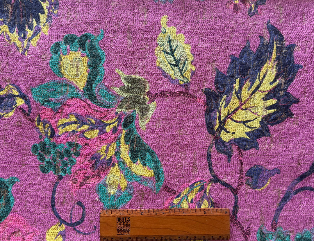 Heavy Duty Orchid Lush Garden Vines Rayon Blend (Made in Turkey)