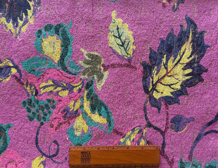Heavy Duty Orchid Lush Garden Vines Rayon Blend (Made in Turkey)