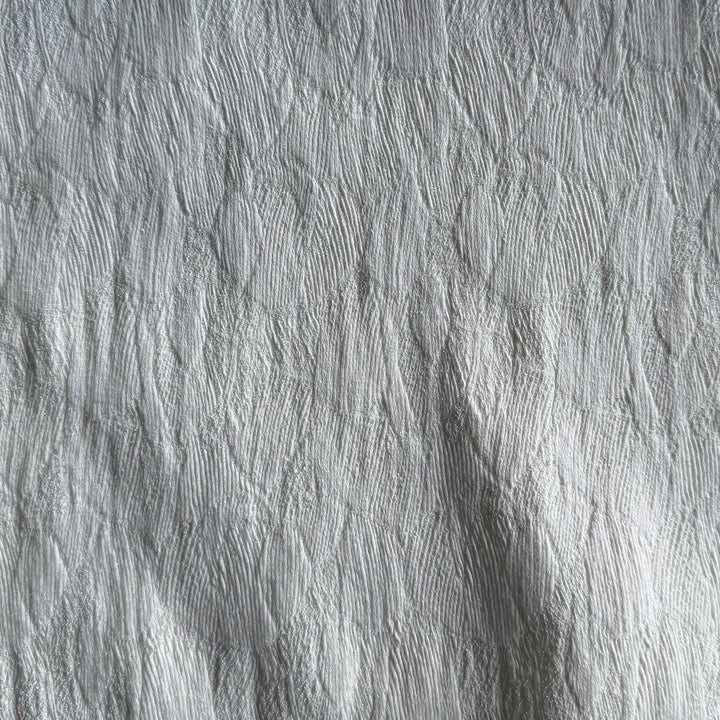 High-End Abstracted Leaves Stretch Cotton Blend Jacquard (Made in Italy)