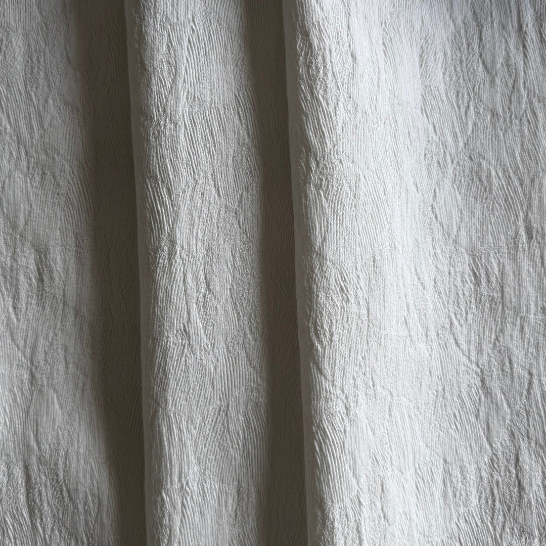 High-End Abstracted Leaves Stretch Cotton Blend Jacquard (Made in Italy)