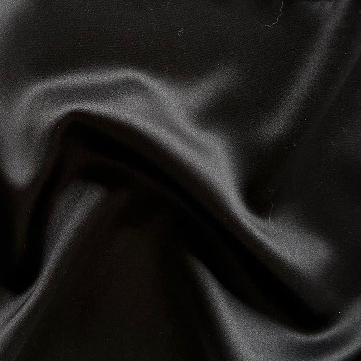 Lux Obsidian 4-Ply Silk Satin Crepe (Made in Korea)