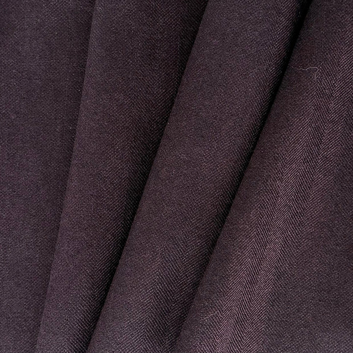 Guabello Navy & Mauve Virgin Wool Herringbone (Made in Italy)