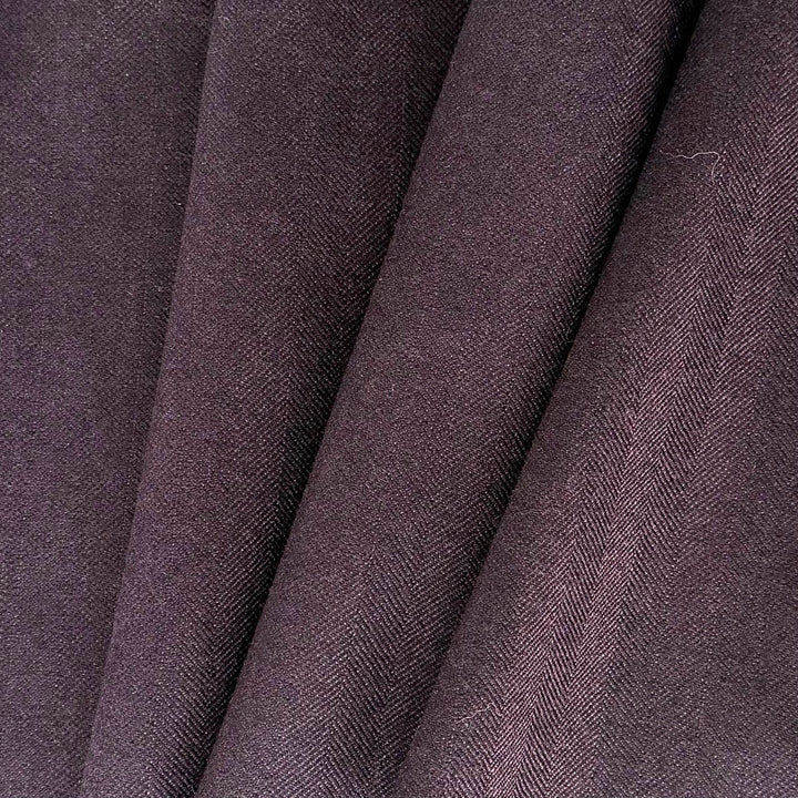 Guabello Navy & Mauve Virgin Wool Herringbone (Made in Italy)