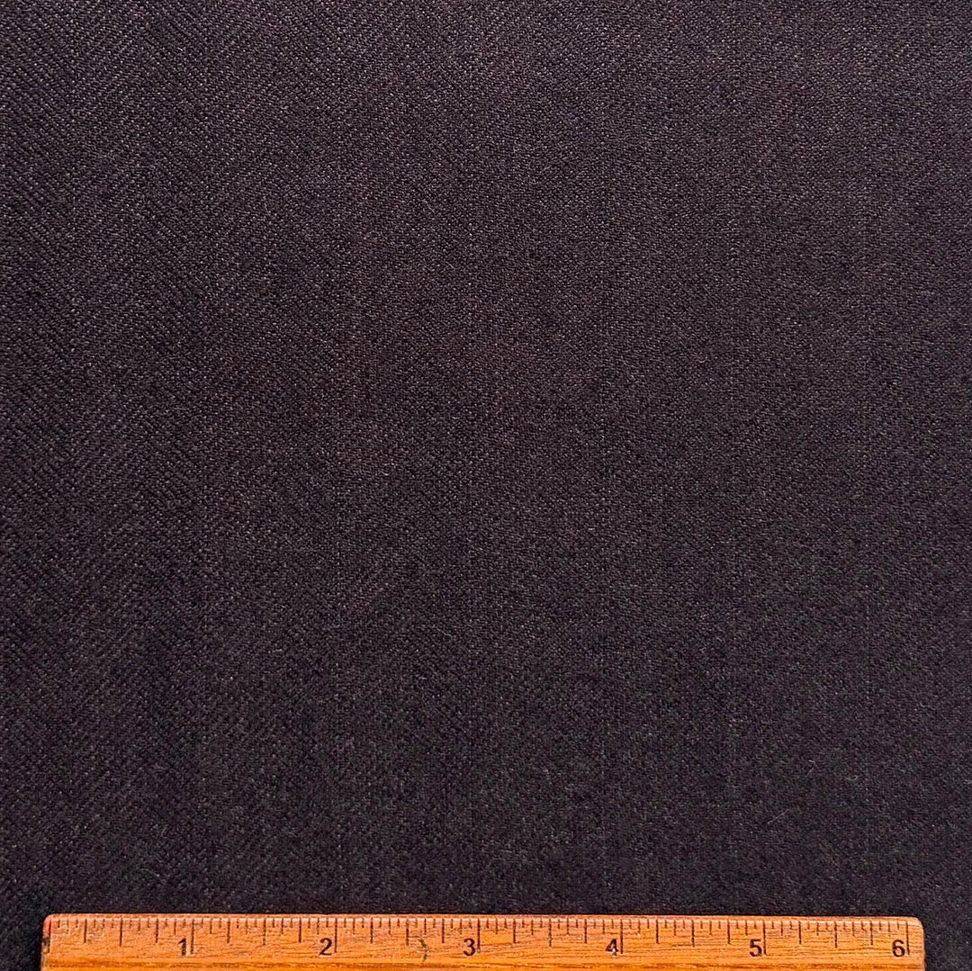 Guabello Navy & Mauve Virgin Wool Herringbone (Made in Italy)