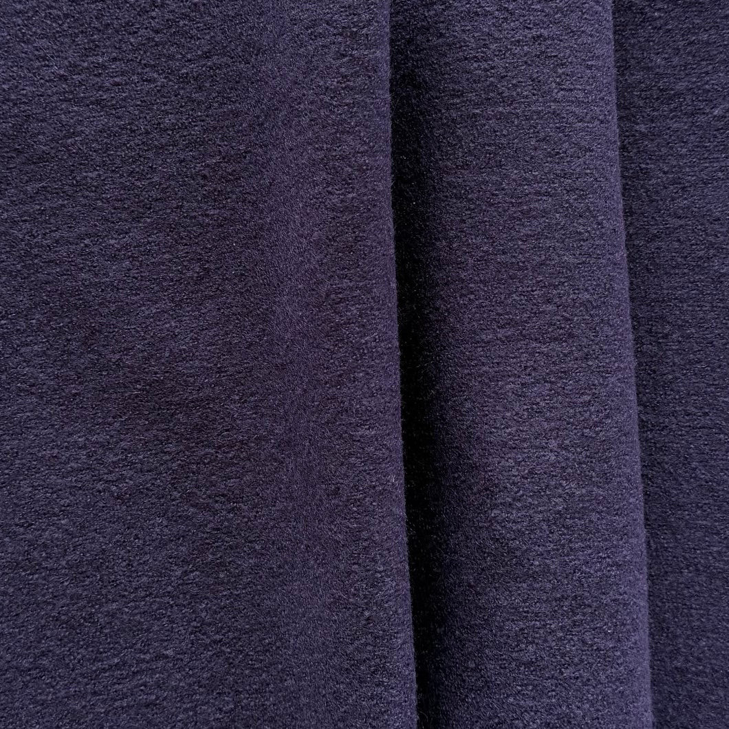 Mid-Weight Dusty Grape Boiled Wool Coating (Made in Italy)