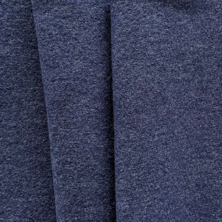 Mid-Weight Heathered Iris Boiled Wool Coating (Made in Italy)