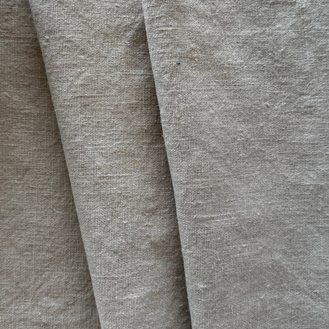 Heavy-Weight Sandstone Rustic Washed Linen (Made in Poland)