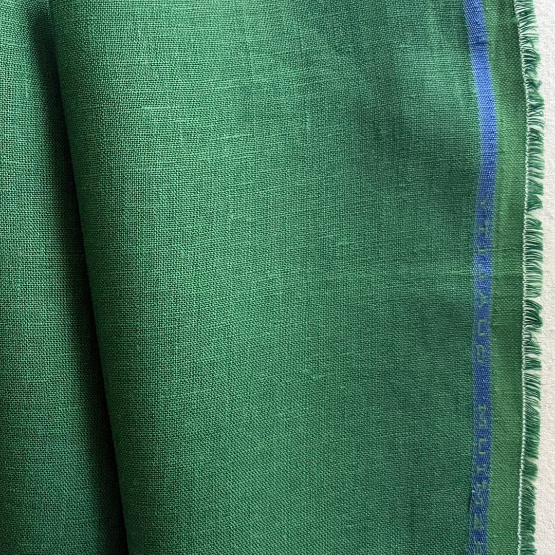 Semi-Sheer Sea Green Selvedged Linen (Made in Italy)