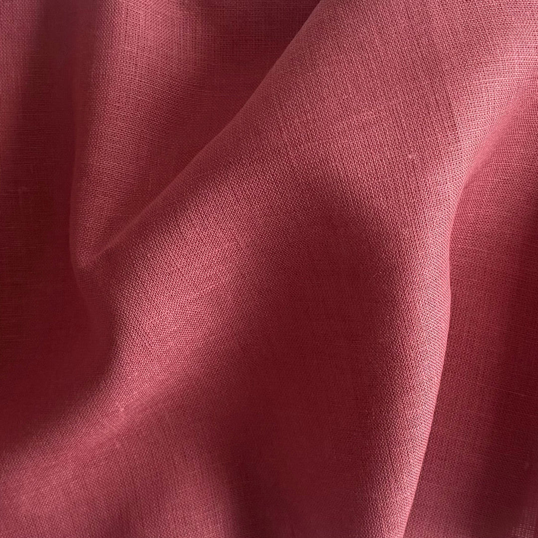 Lighter-Weight Pink Lemonade Selvedged Linen (Made in Italy)