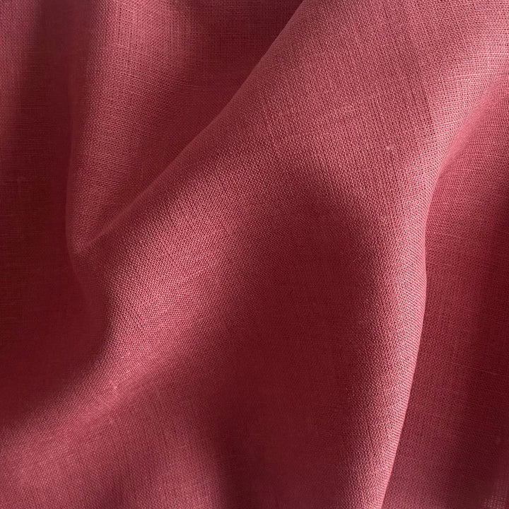 Lighter-Weight Pink Lemonade Selvedged Linen (Made in Italy)