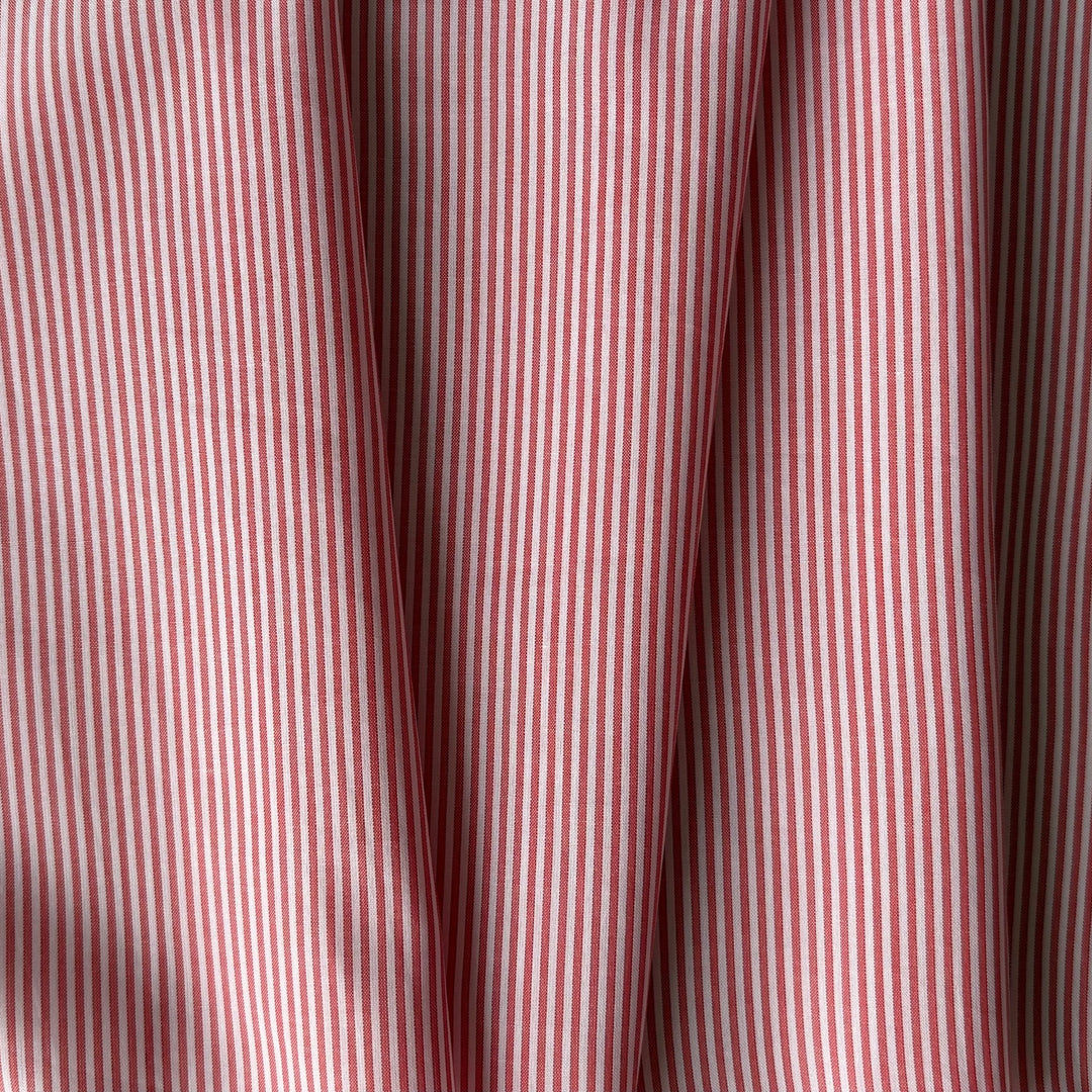 Lighter-Weight Candy Striped Cotton Shirting (Made in Japan)